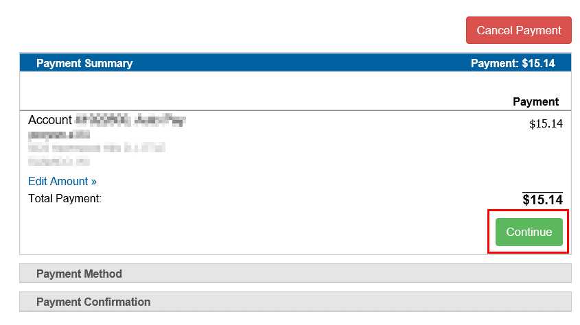 Pay Your Bill With PayNow Continue Payment